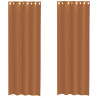 Cortinas de voile com ilhós 2 pcs terracota 2