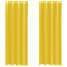 Cortinas de voile com ilhós 2 pcs amarelo 2