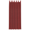 Cortinas de gasa con bolsillos para varillas 2 uds. rojo vino 4