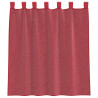 Cortinas de voile com bolsos para varão 2 pcs vermelho tinto 4