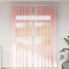 Cortinas de gasa con trabillas 2 uds rosa 140x260 cm 1