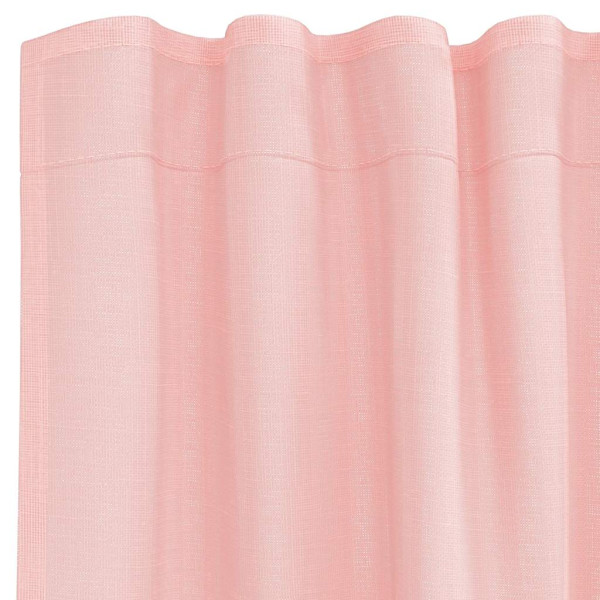 Cortinas de gasa con trabillas 2 uds rosa 140x260 cm M 5