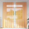 Cortinas de gasa con trabillas 2 uds naranja 140x245 cm 1