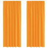 Cortinas de voile com laços 2 pcs laranja 140x245 cm 2