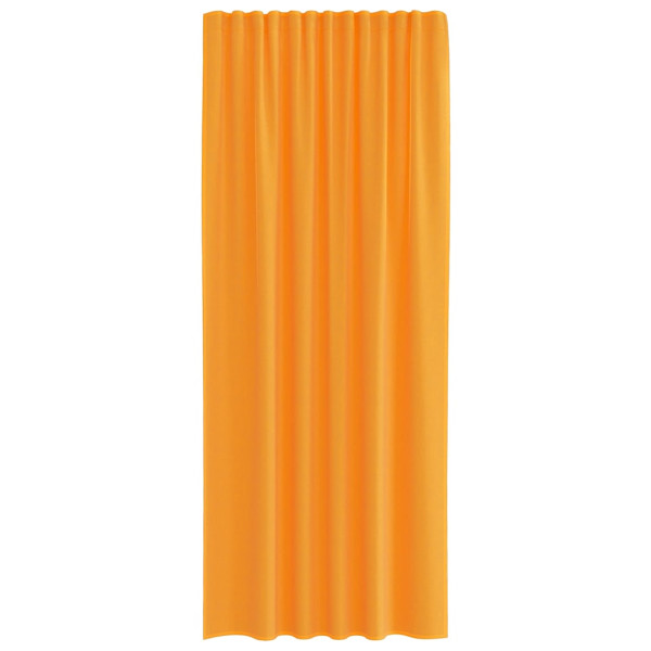 Cortinas de gasa con trabillas 2 uds naranja 140x245 cm M 4