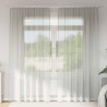 Cortinas de gasa con trabillas 2 uds gris claro 140x245 cm 1