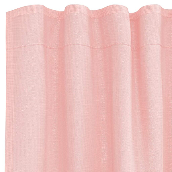 Cortinas de voile com laços 2 pcs rosa 140x140 cm M 5