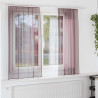 Cortinas de gasa con trabillas 2 uds morado 140x175 cm 1