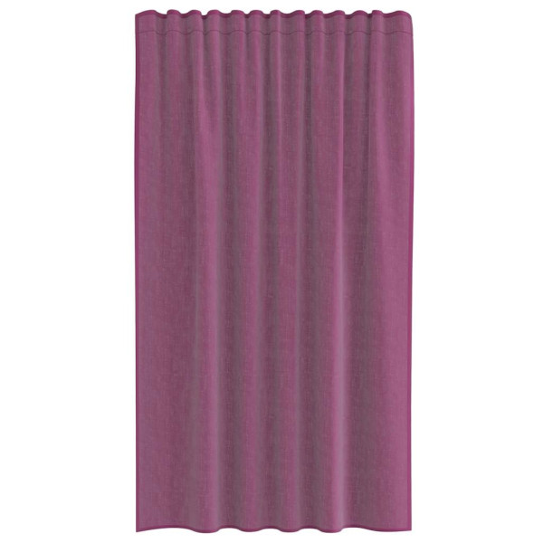 Cortinas de voile com laços 2 pcs roxo 140x175 cm M 4