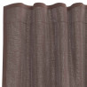 Cortinas de voile com aba 2 pcs castanho 5