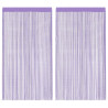 Cortinas de corda 2 peças roxas 100x250 cm 2