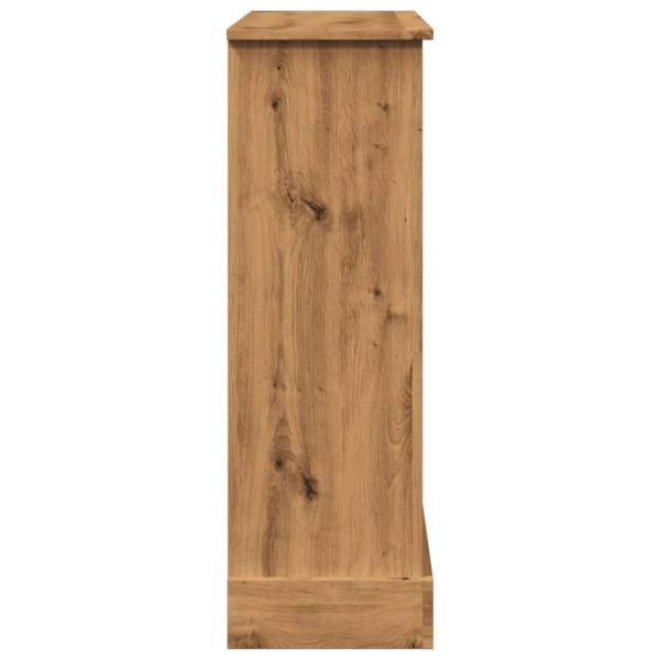 Cornija lareira 90x30x90 cm deriv. madeira carvalho artisiano M 5