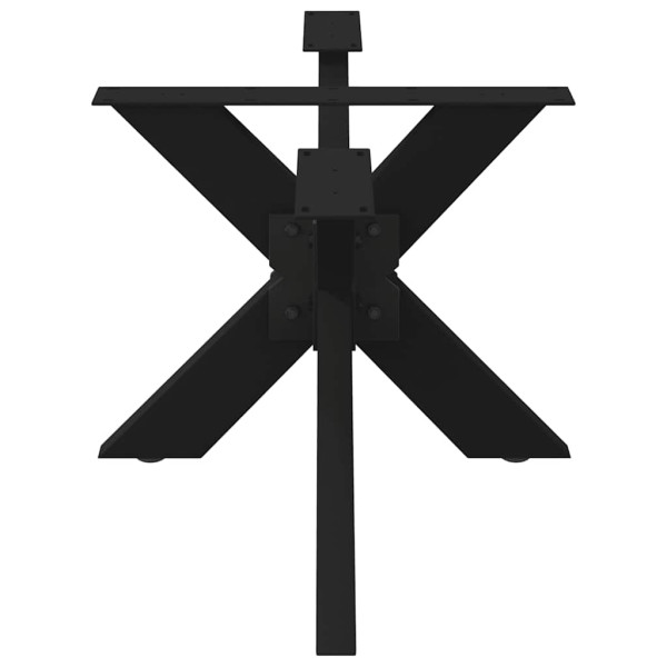 Pé de mesa de centro em formato de aranha. preto. 98x58x(42-43) cm. aço M 4