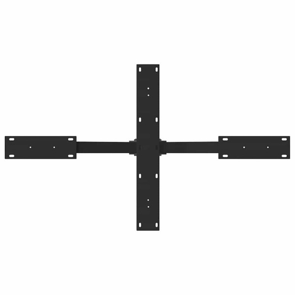 Pé de mesa de centro em formato de aranha. preto. 98x58x(42-43) cm. aço M 5