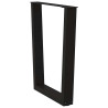 Pernas para mesa de jantar em V 3 peças. preto. 70x(72-73.3) cm. aço 4