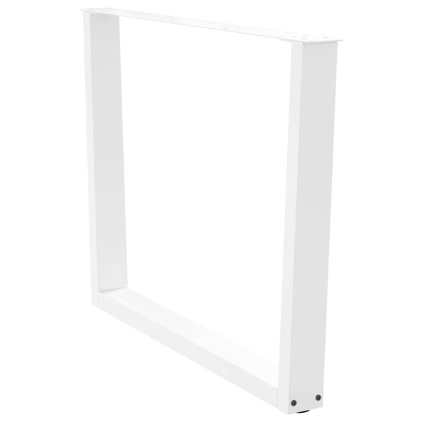 Pés para mesa de jantar em V. 2 peças. branco. 100x(72-73.3) cm. aço M 4