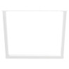 Patas mesa comedor forma V 2uds acero blanco 100x(72-73.3)cm 5
