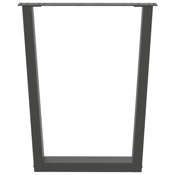 Patas para mesa de comedor en forma de V 3 uds antracita acero M 5