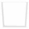 Patas para mesa de comedor en forma de V 3 uds acero blanco 5