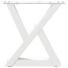 Pés para mesa de centro 2 peças. branco. 40x(30-31.3) cm. aço 5