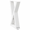 Pés para mesa de centro 2 peças. branco. 28x(42-43.3) cm. aço 4