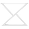 Patas para mesa de comedor 2 uds acero blanco 90x(72-73.3) cm 5