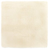 Alfombra peluda de pelo largo NAVARRA crema 160x160cm poliéster 2