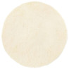 Tapete shaggy de pelo alto NAVARRA 120x120 cm poliéster creme 2