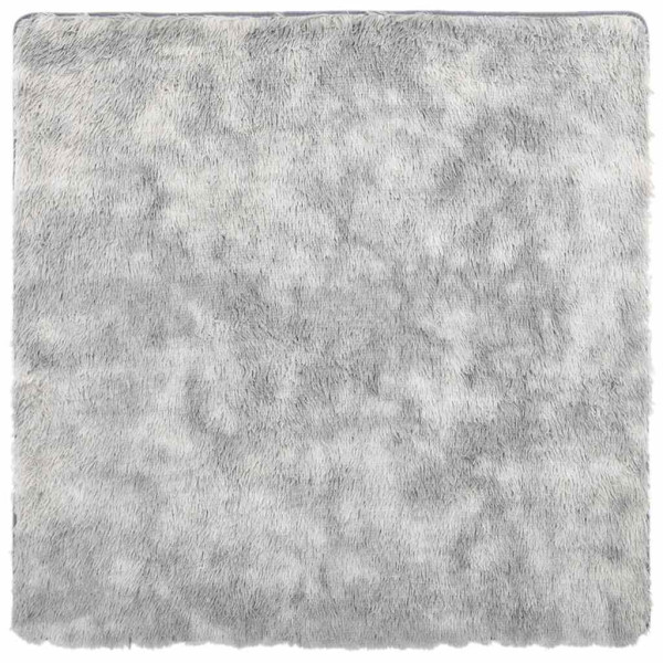 Alfombra de pelo largo NAVARRA gris claro 240x240 cm poliéster M 2