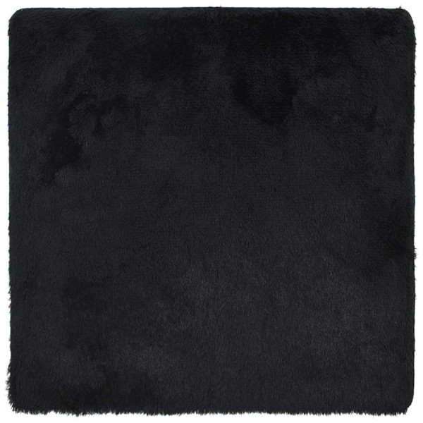 Tapete shaggy de pelo alto NAVARRA 240x240 cm poliéster preto M 2