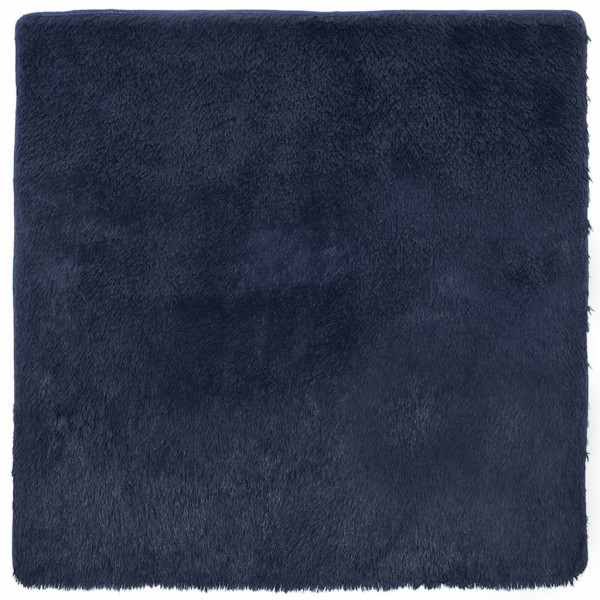 Alfombra de pelo largo NAVARRA azul marino 120x120 cm poliéster M 2