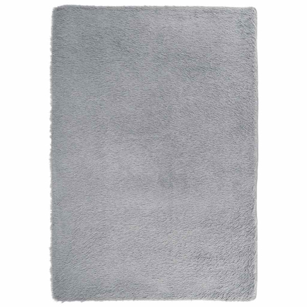 Tapete shaggy de pelo alto NAVARRA 160x230 cm cinzento prateado M 2
