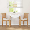 Sillas de comedor con cojines 2 uds madera maciza caucho 3