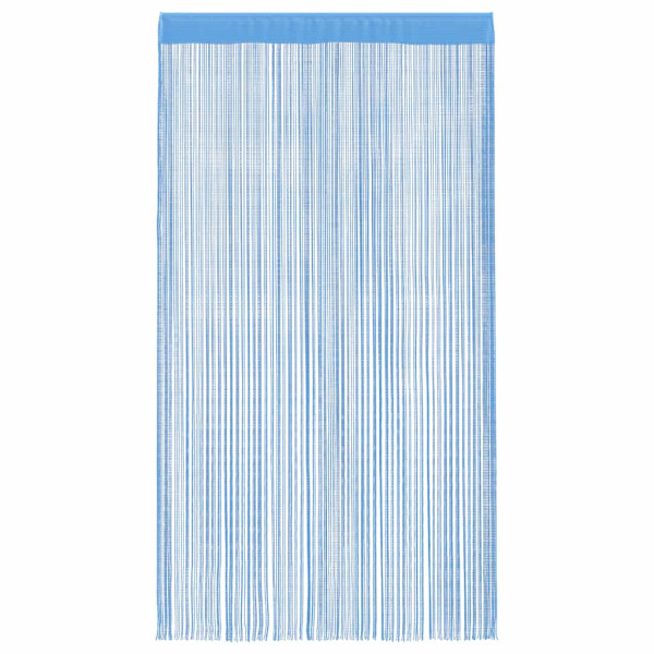 Cortinas de tiras 2 uds azul claro 140x250 cm M 4