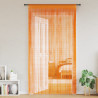 Cortinas de cuerdas 2 uds naranja 140x250 cm 1