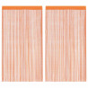 Cortinas de cuerdas 2 uds naranja 140x250 cm 2