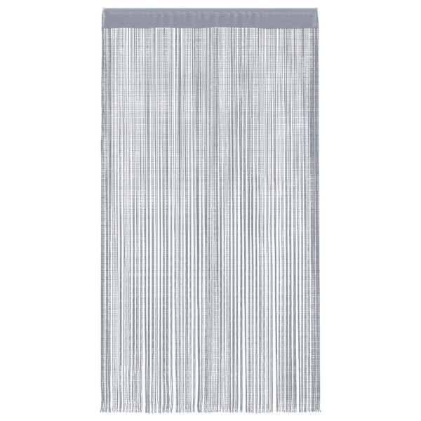 Cortinas de tiras 2 uds gris claro 140x250 cm M 4