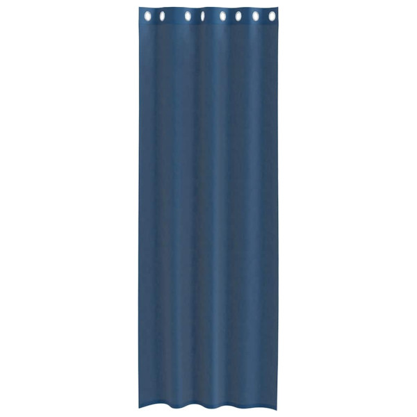 Cortinas de voile com ilhós 2 pcs azul real M 4