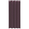 Cortinas de voile com ilhós 2 pcs roxo 140x225 cm 4