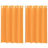 Cortinas de voile com ilhós 2 pcs laranja 140x175 cm 2