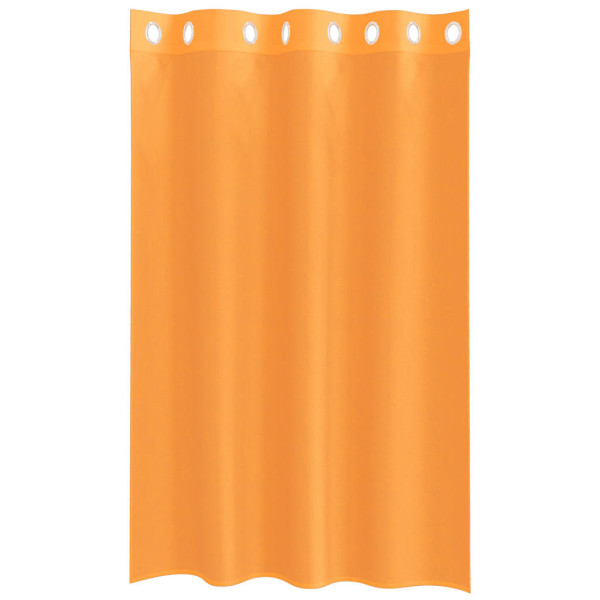 Cortinas de voile com ilhós 2 pcs laranja 140x175 cm M 4
