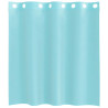 Cortinas de voile com ilhós 2 pcs turquesa 4
