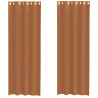 Cortinas de gasa con ojales 2 uds terracota 2