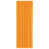 Cortinas de voile com laços 2 pcs laranja 140x260 cm 4