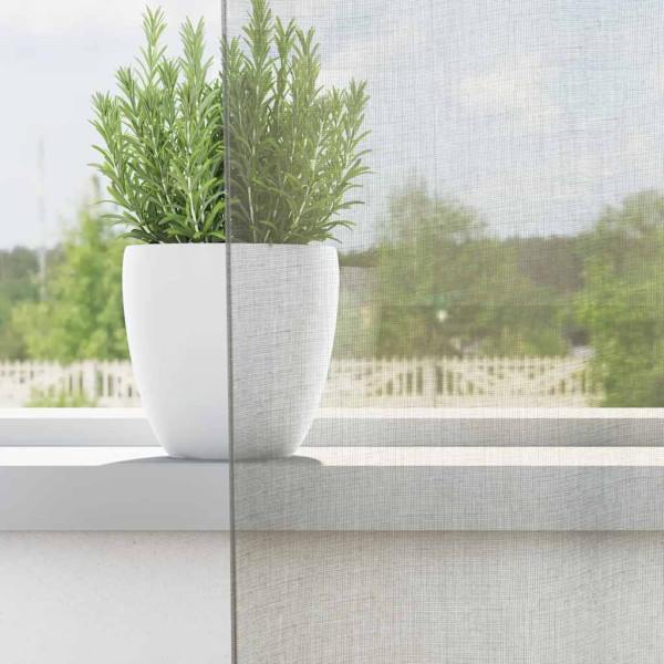 Cortinas de voile com laços 2 pcs cinzento-claro 140x260 cm M 3