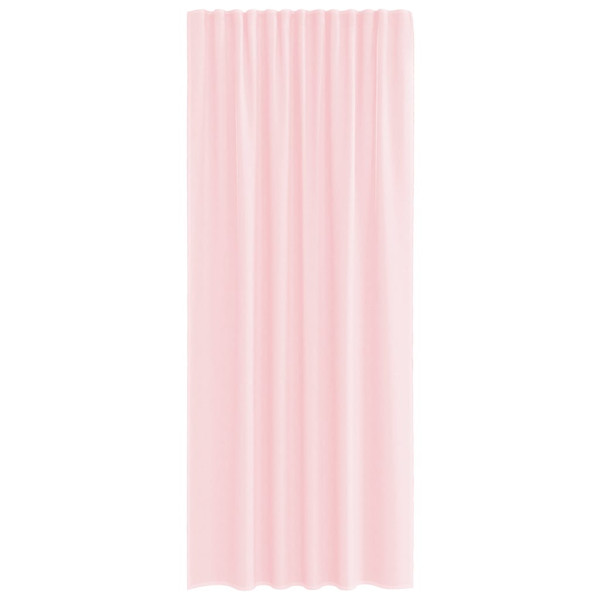 Cortinas de voile com laços 2 pcs rosa-claro 140x245 cm M 4