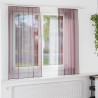 Cortinas de voile com laços 2 pcs roxo 140x140 cm 1