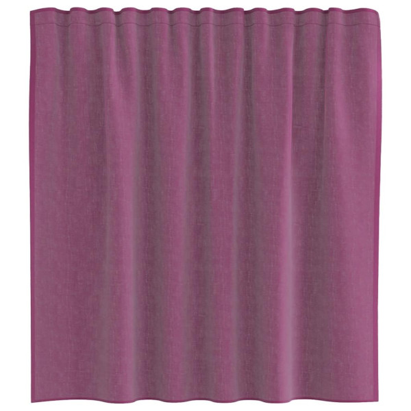 Cortinas de gasa con trabillas 2 uds morado 140x140 cm M 4