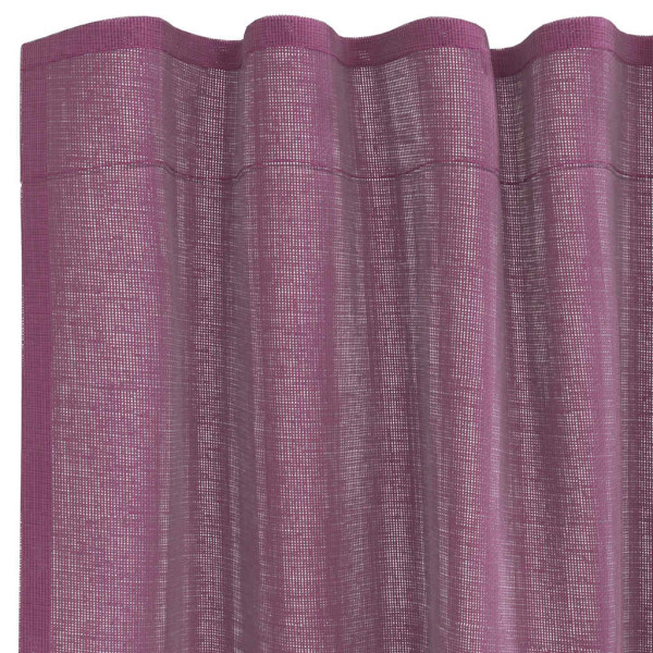 Cortinas de gasa con trabillas 2 uds morado 140x140 cm M 5