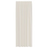 Cortinas de voile com aba 2 pcs creme 4
